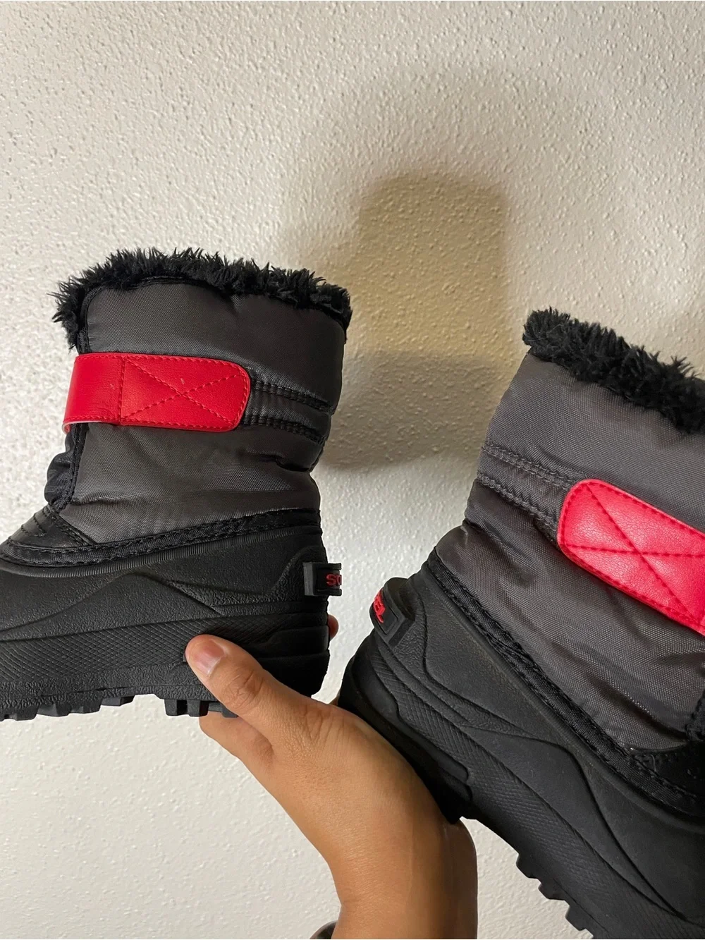 Sorel Outdoor Snow Commander Boots Sz 10 Children’s Unisex Black Winter